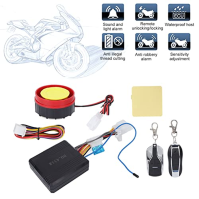 BOROCO Motorbike Anti-Theft Alarm Kit Jednosměrné dálkové ovládání Vodotěsné Univerzální 12V